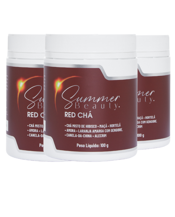 3 Potes de Red Chá
