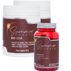 Kit 2 Potes de Red chá e 1 Pote de Emagrecedor