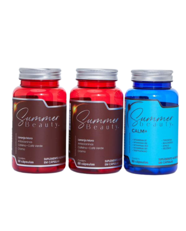 Kit 2 Potes de Emagrecedor 1 Pote de Calm+Natural
