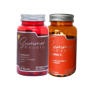 kit 1 Pote de Emagrecedor e 1 Pote de Vitamina C