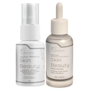 1 frasco de Creme facial - Coenzima Q-10 e 1 Frasco Serum Facial