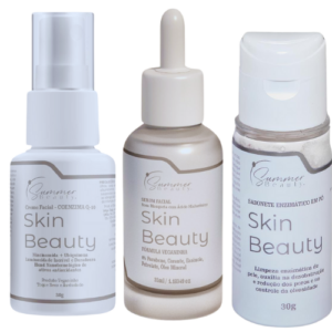 KIT - 1 Frasco de Creme Hidratante, 1 Frasco do Serum e 1 Frasco do Sabonete Facial Skin Beauty de PRESENTE 🎁