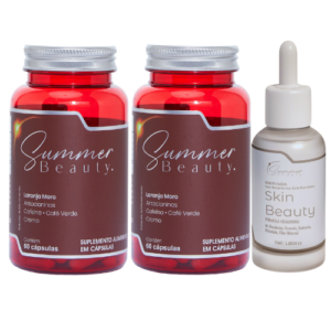 kit  2 Potes de Emagrecedor 1 Frasco Serum facial