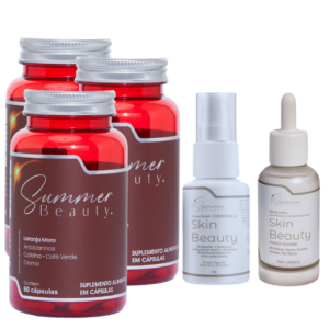 kit  3 Potes de Emagrecedor 1 Frasco Serum facial e 1frasco Creme Facial - Coenzima Q10